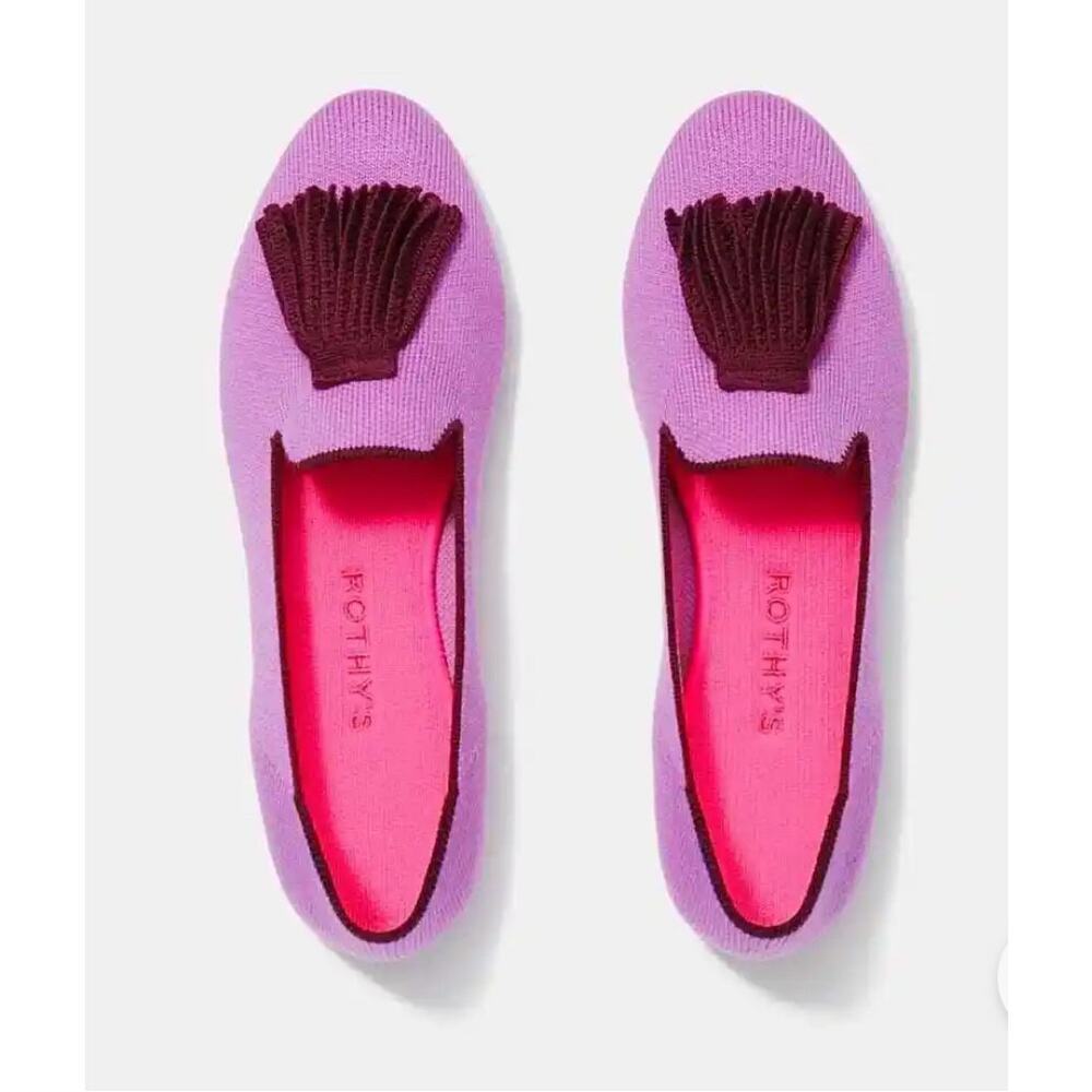 Rothy's Limited Edition The Merino Wool Tassel Slip On Loafer Flat Size W7 NWOB